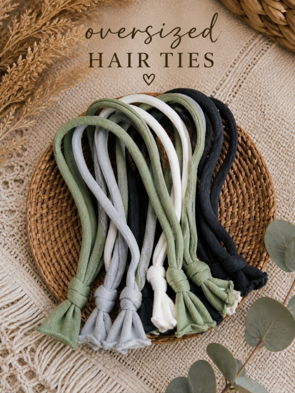 4/$15 Dreadlock Hair Extensions Stretchy Ties Ponytail t Shirt Large 12-22" Qt:6